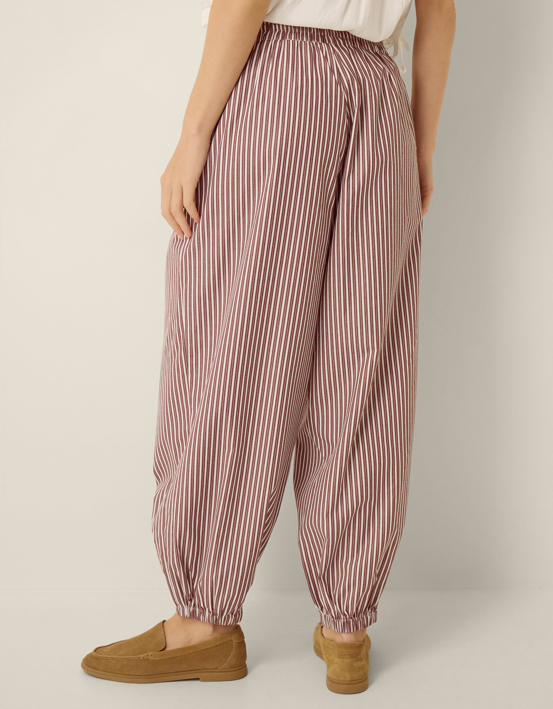 Monsoon Scarlet Stripe Balloon Trousers, view 3