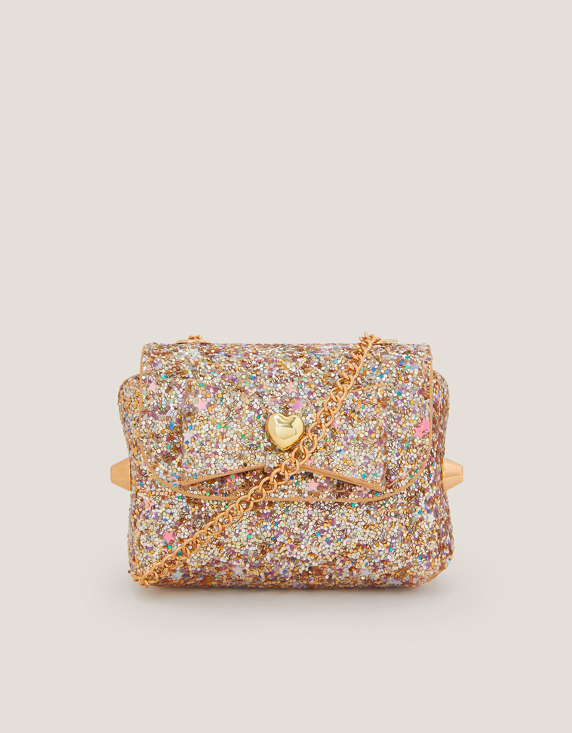 Monsoon Mini Glitter Crossbody Bag in Gold