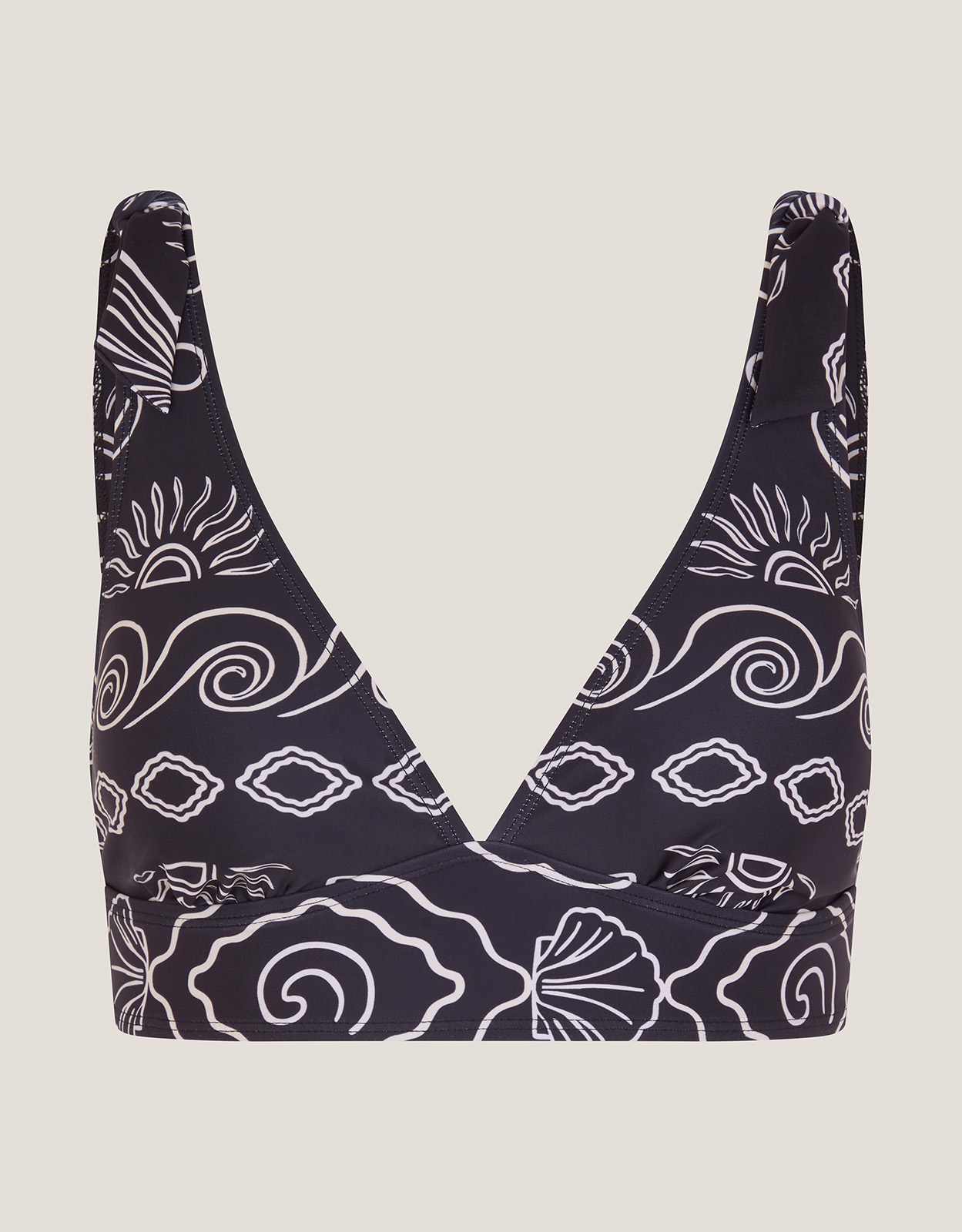 Monsoon Macie Shell Print Bikini Top, view 5