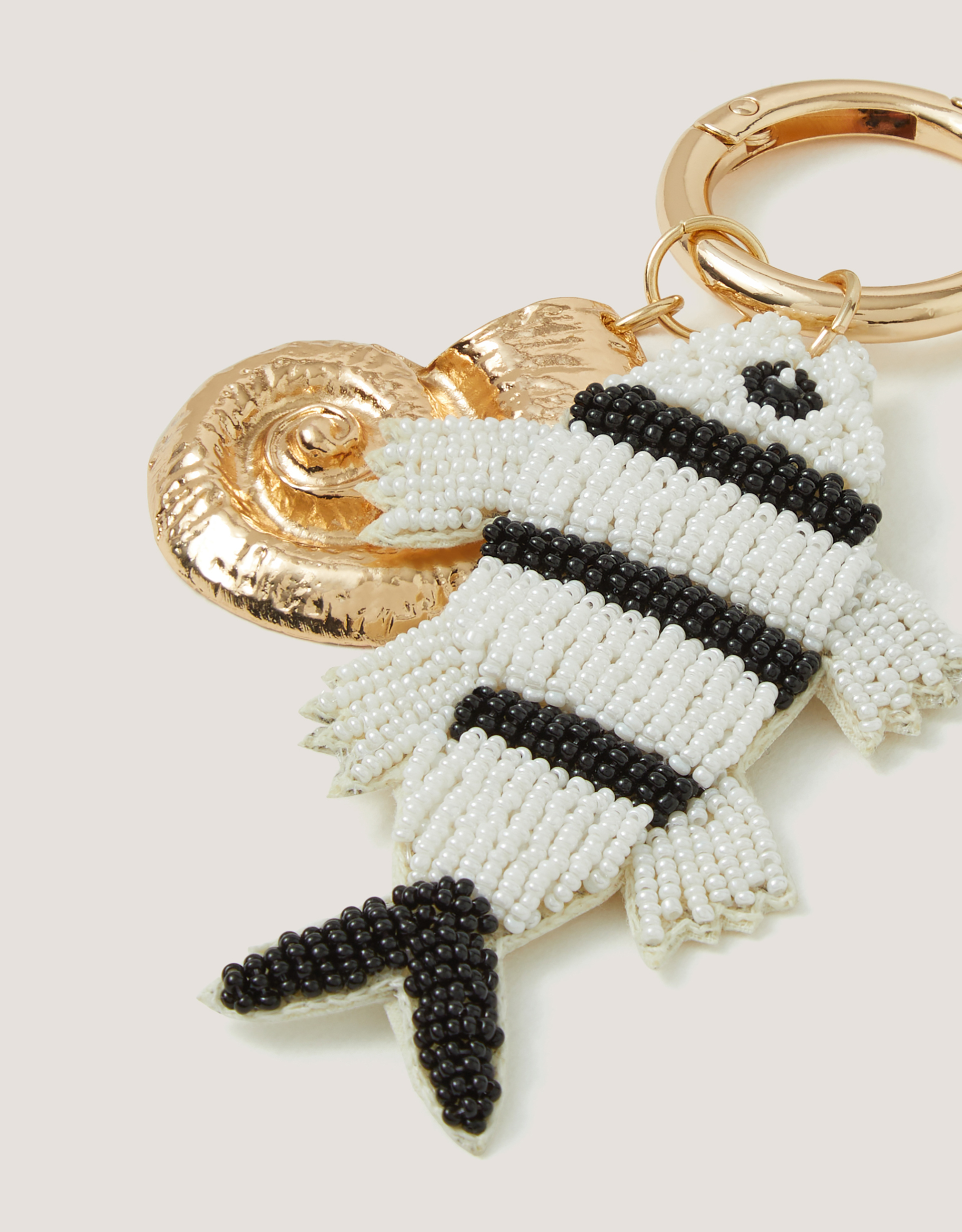 Monsoon Beaded Fish Bag Charm, view 2