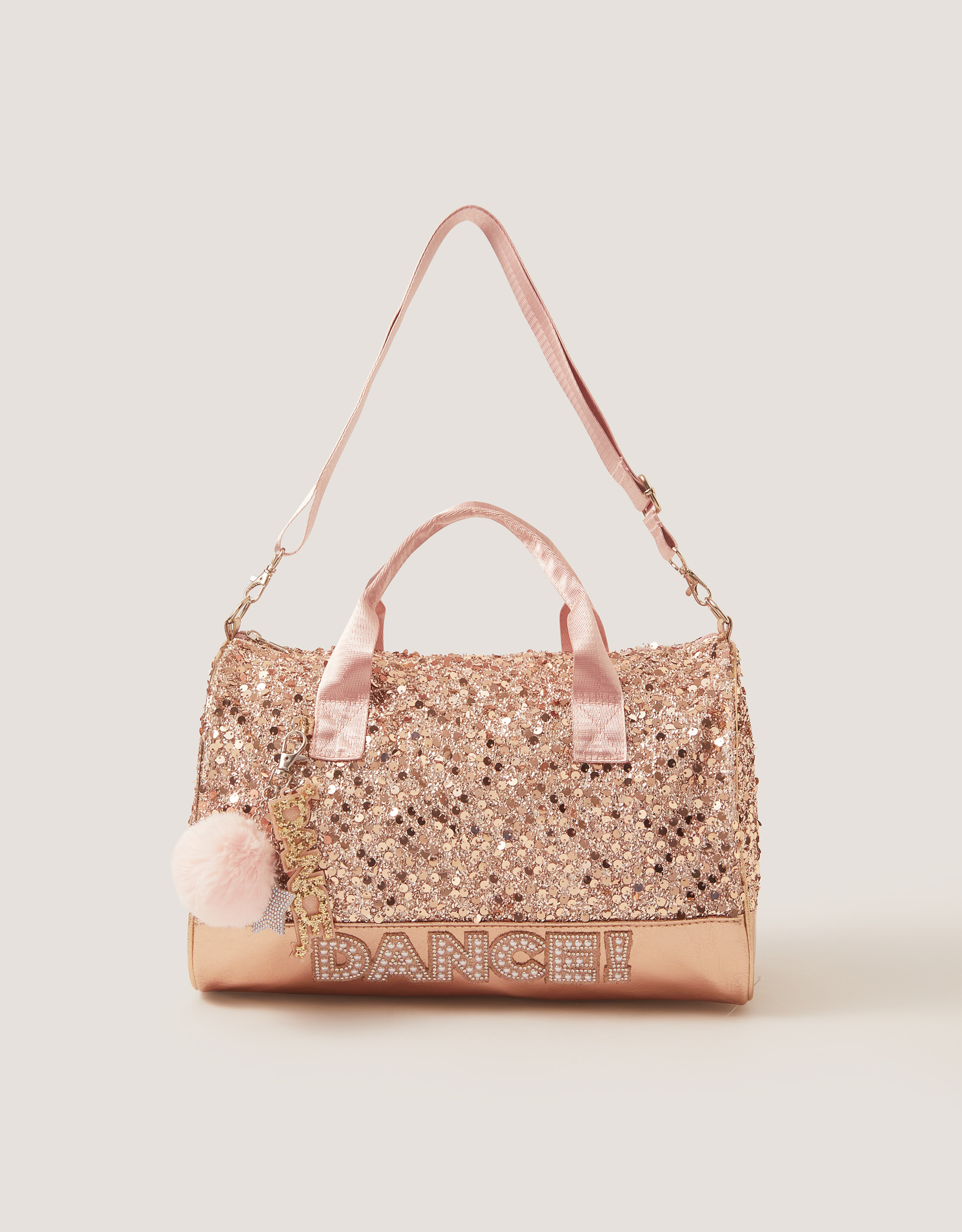 Monsoon Dance Sequin Duffle Bag in pink