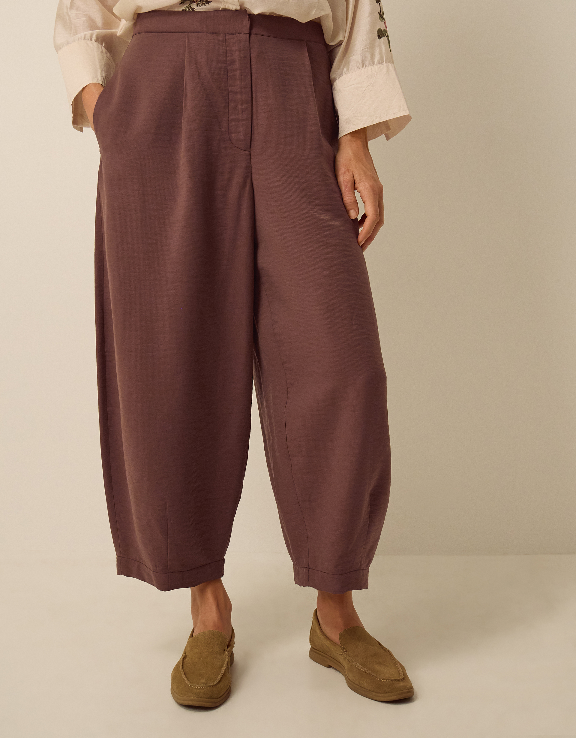 Monsoon Raina Barrel Trousers, view 4