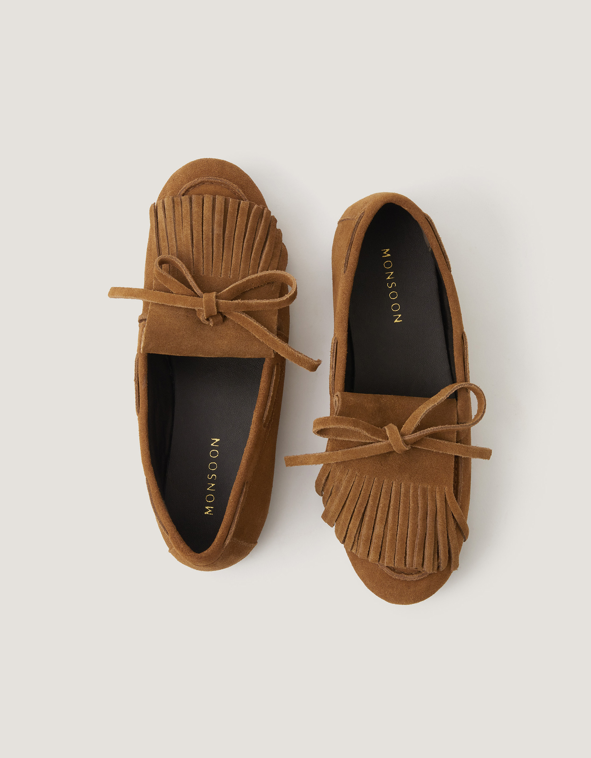 Monsoon Sarah Suede Moccasins