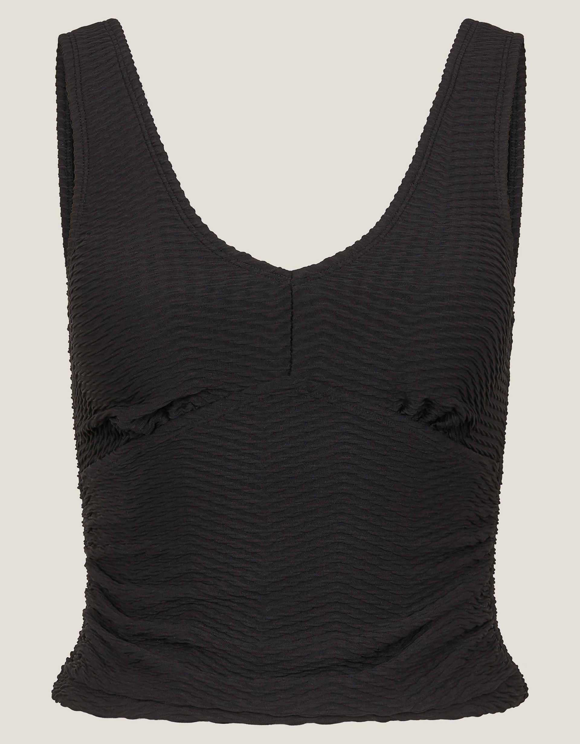 Monsoon Alicia Rib Tankini Top, view 5