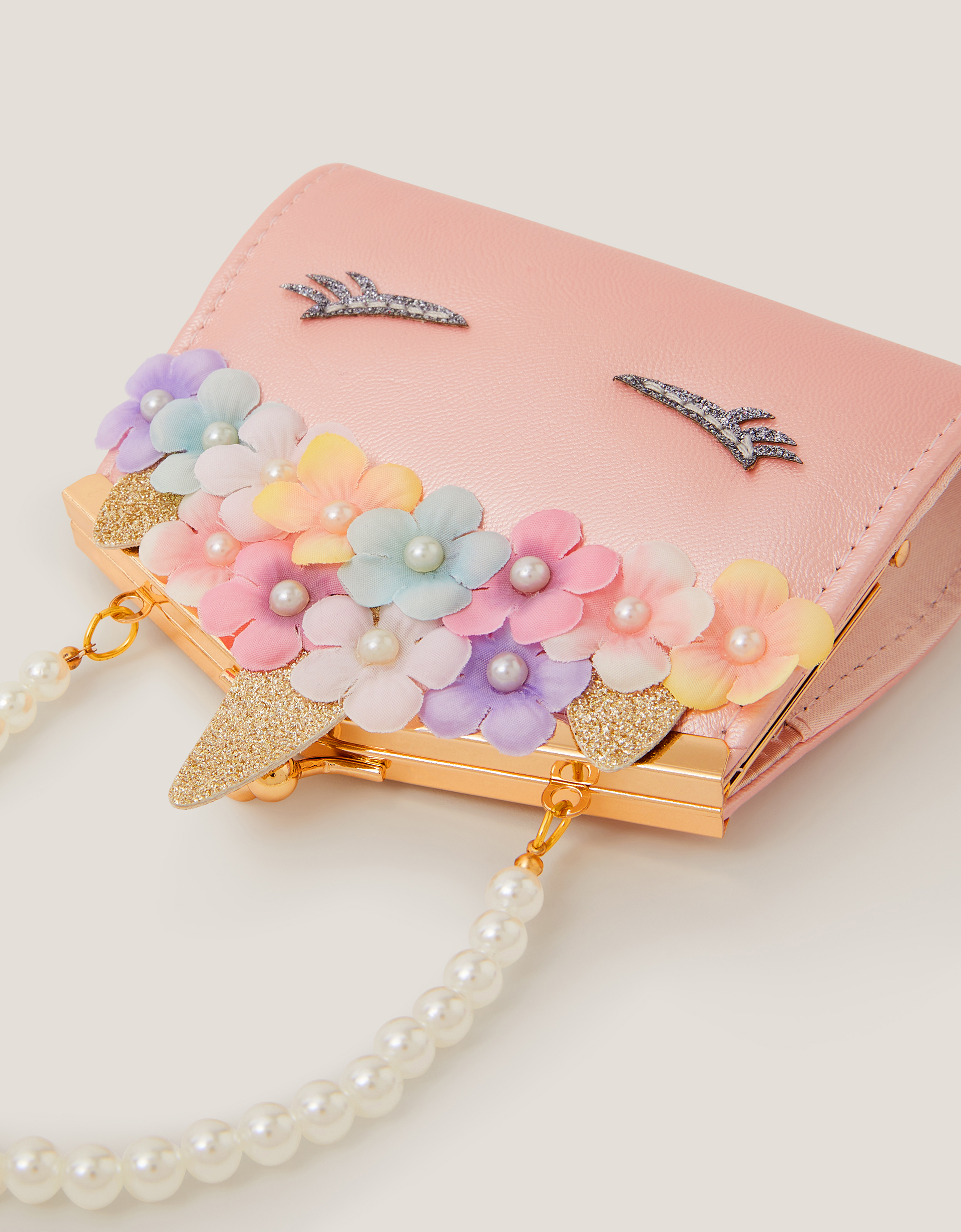 Monsoon Flower Unicorn Clip Frame Bag, view 4
