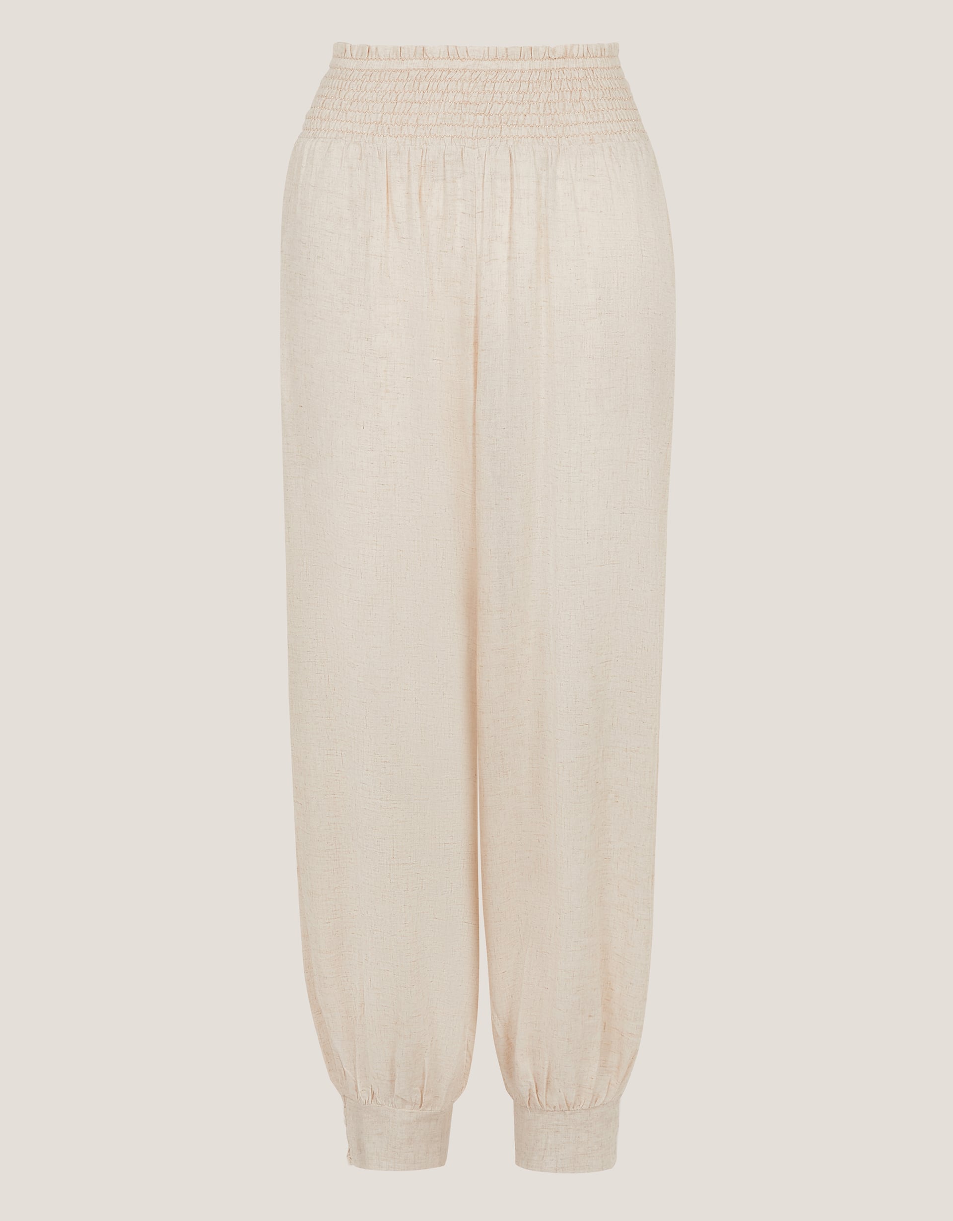Monsoon Reese Linen Blend Balloon Trousers, view 5