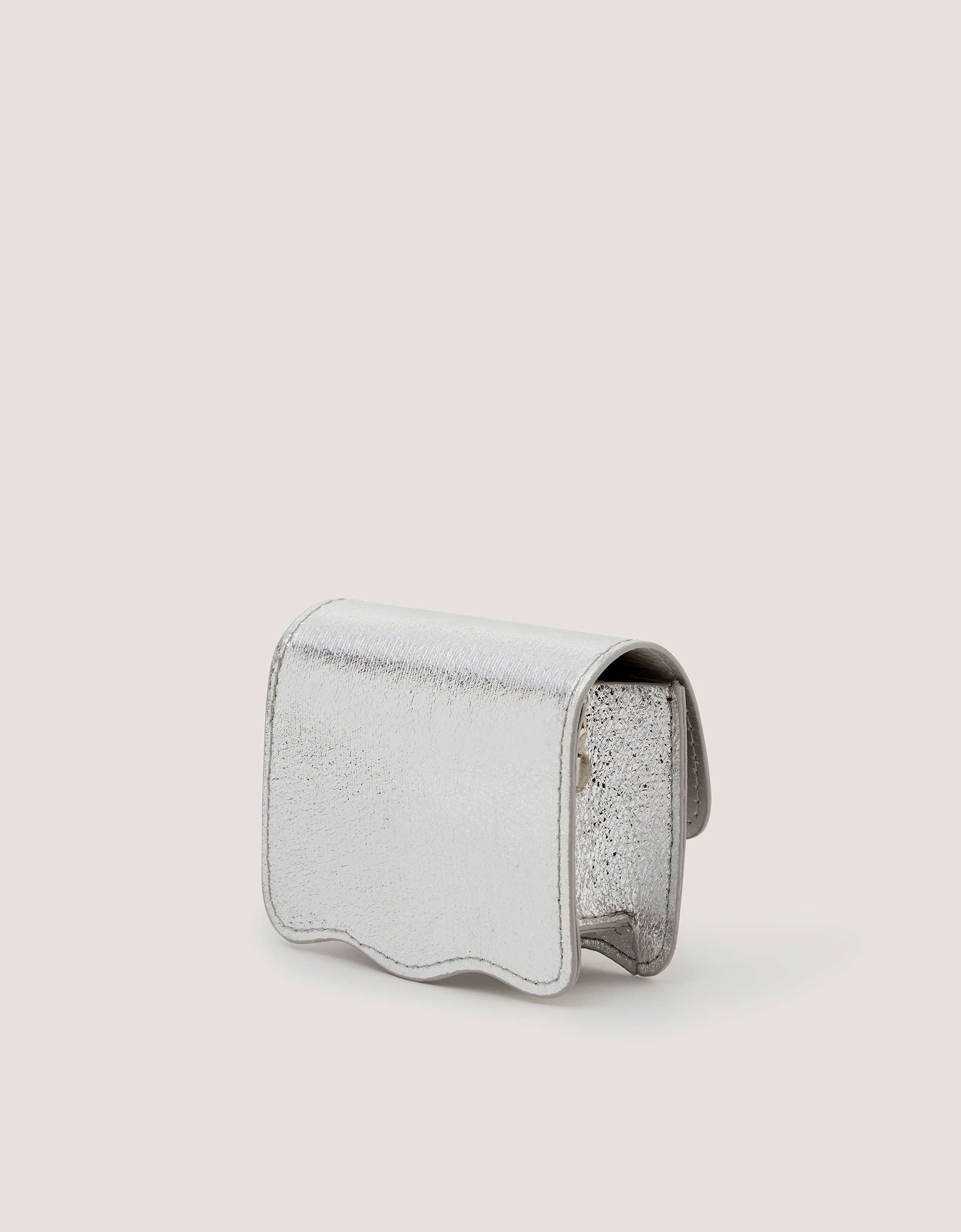 Monsoon Mini Diamanté Flower Metallic Bag, view 2