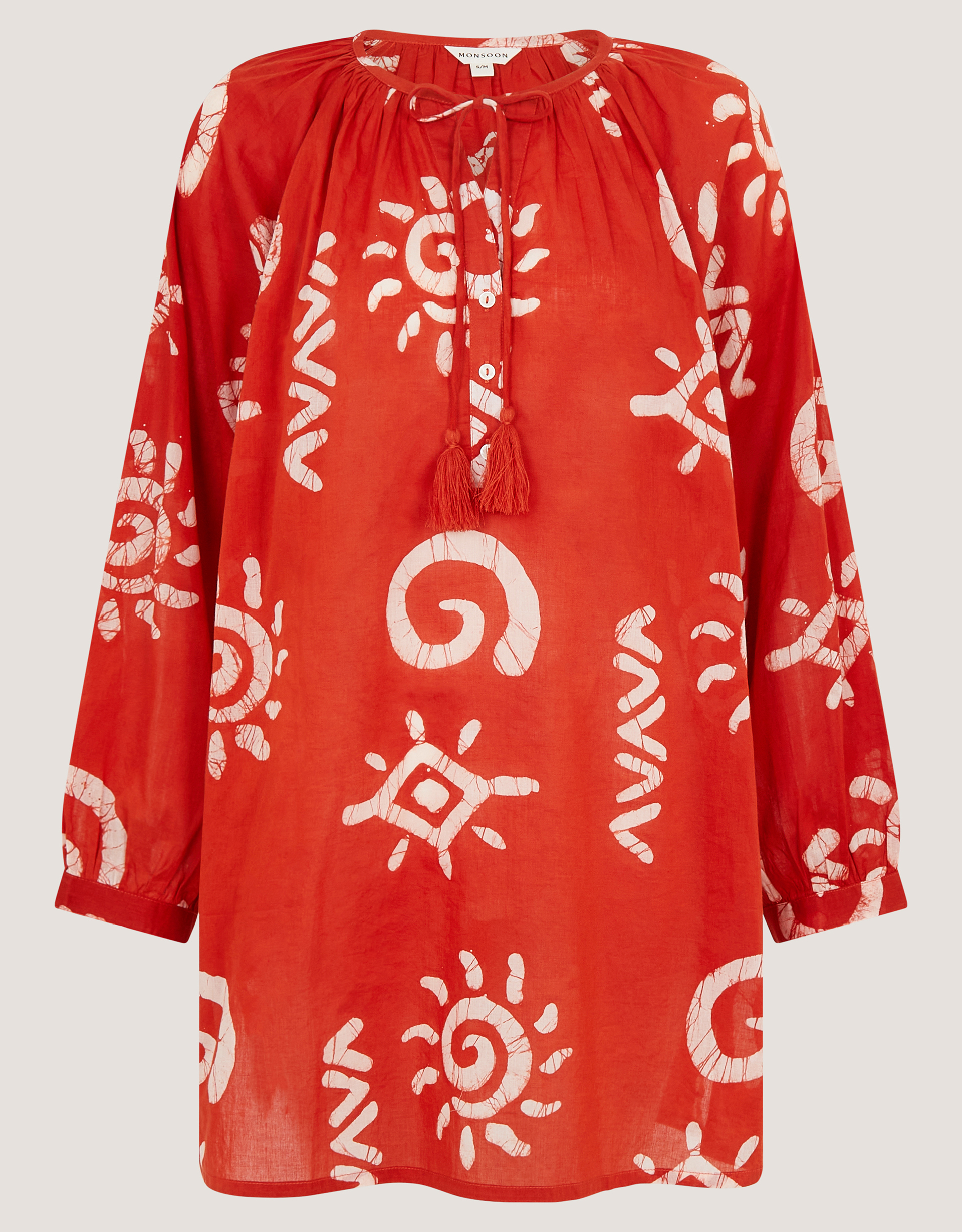Monsoon Mafalda Sun Print Mini Kaftan, view 6