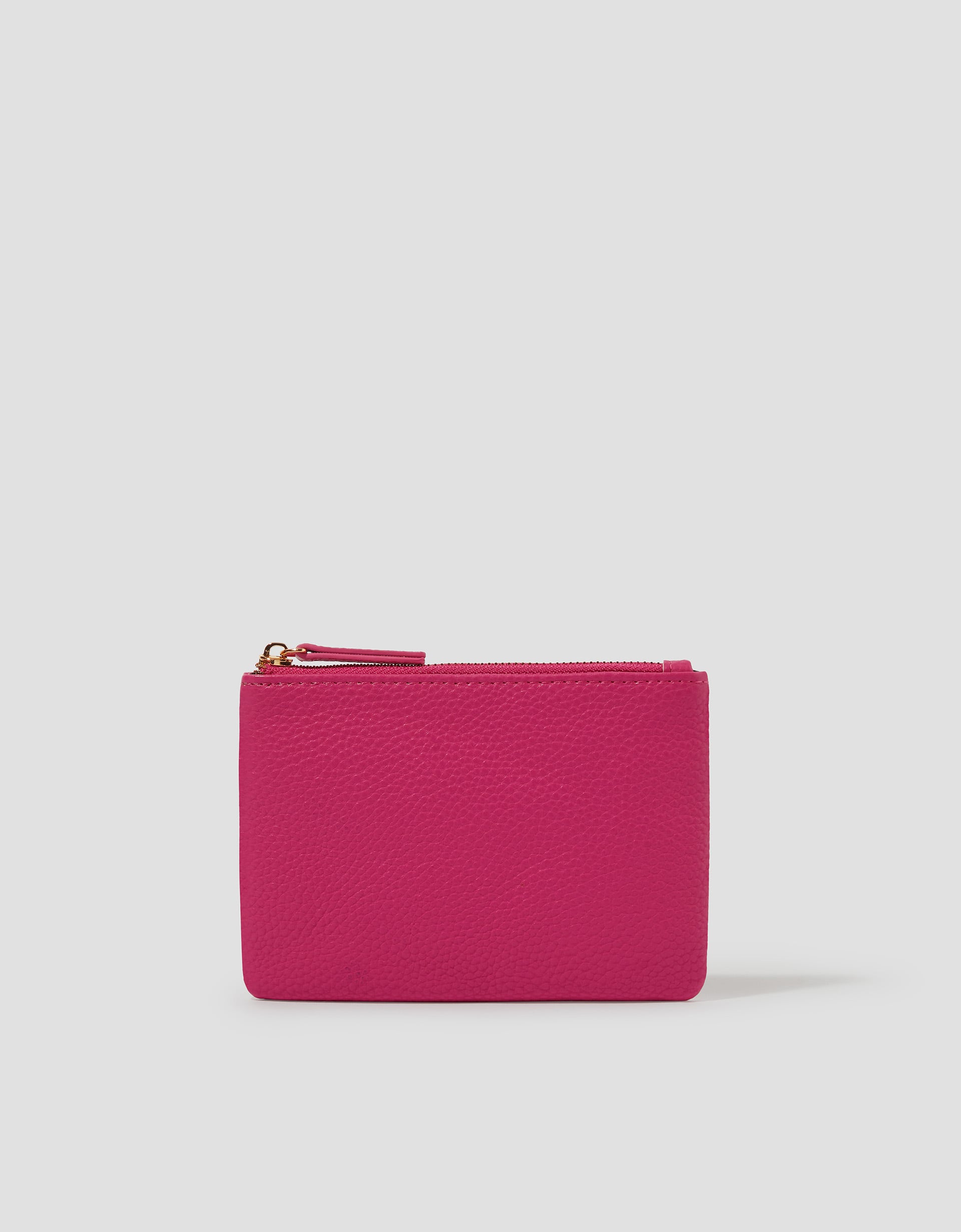 Monsoon Faux Leather Coin Purse in pink