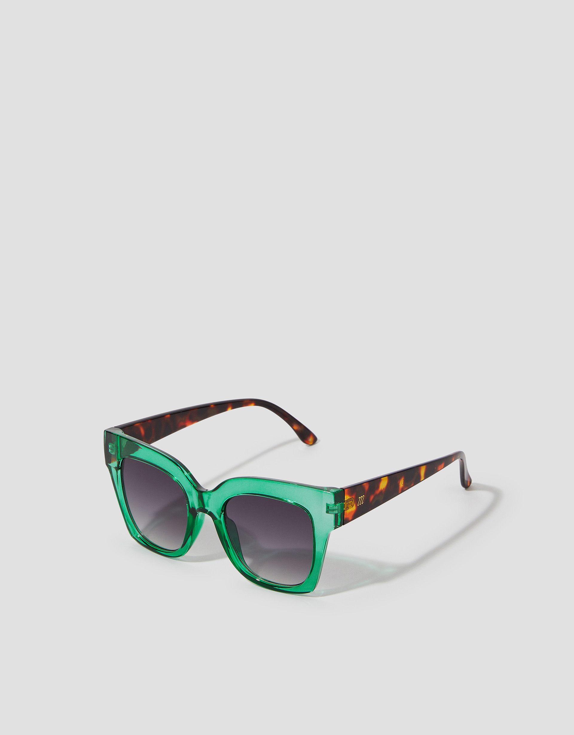 Monsoon Contrast Chunky Square Sunglasses, view 2