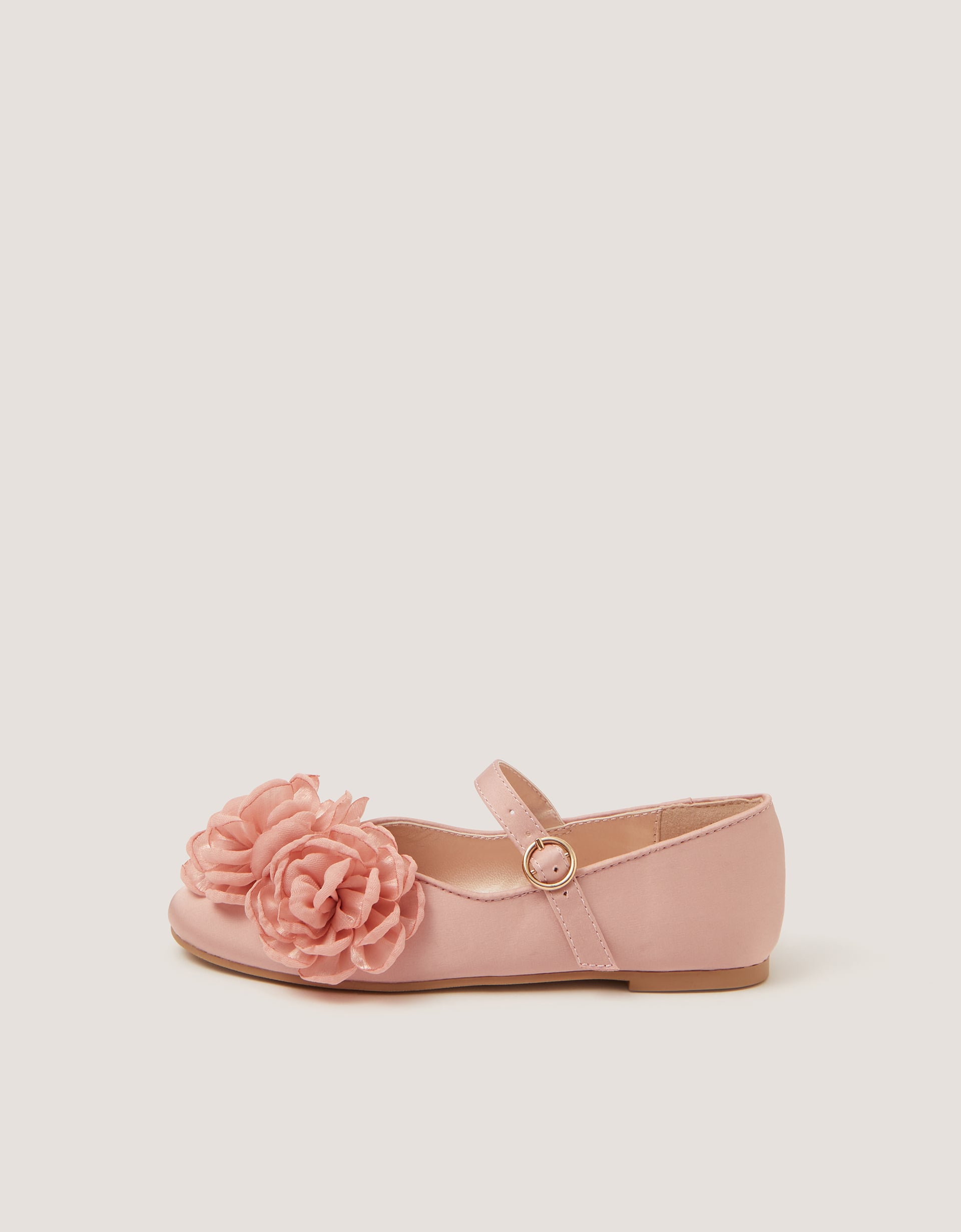Monsoon Corsage Mary Jane Ballet Flats in Pink, view 2