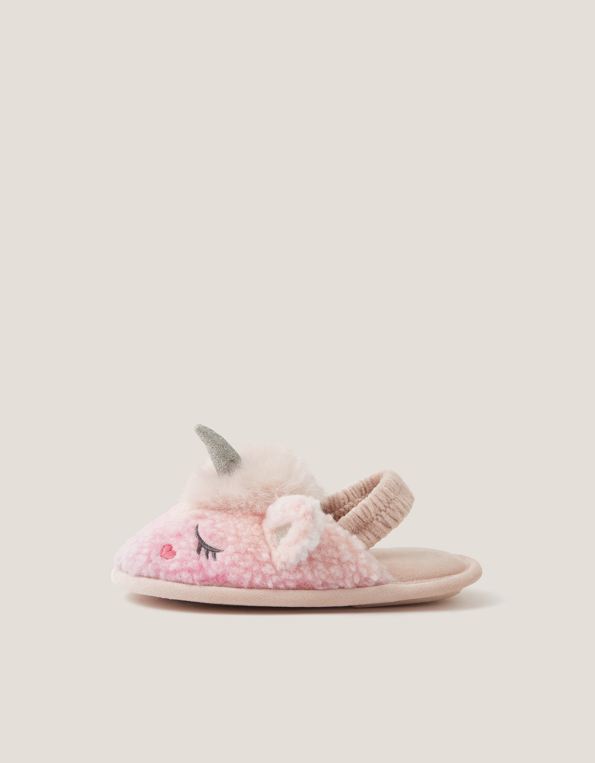 Monsoon Fluffy Ombré Unicorn Slippers, view 2