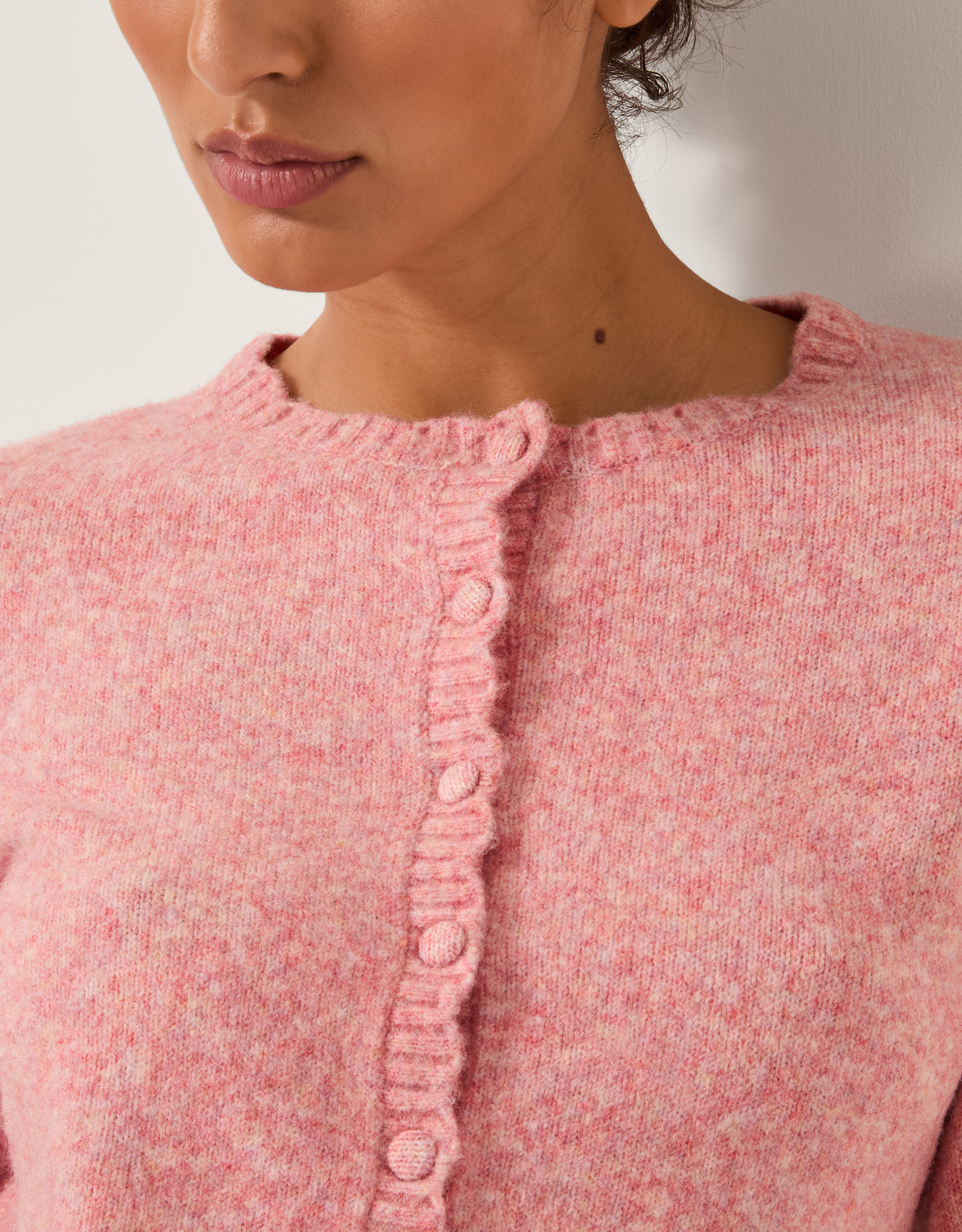 Monsoon Sera Scallop Cardigan, view 2