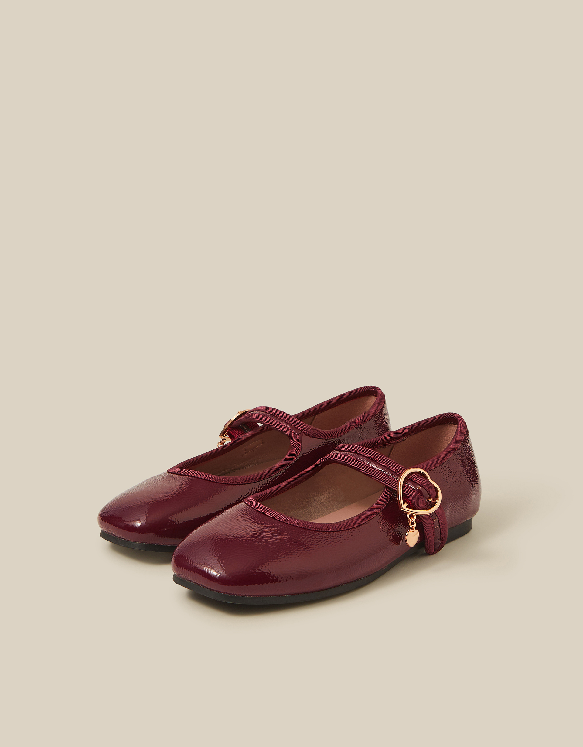 Monsoon Patent Mary Jane Ballet Flats